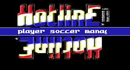 Multi Player Soccer Manager Title Screen